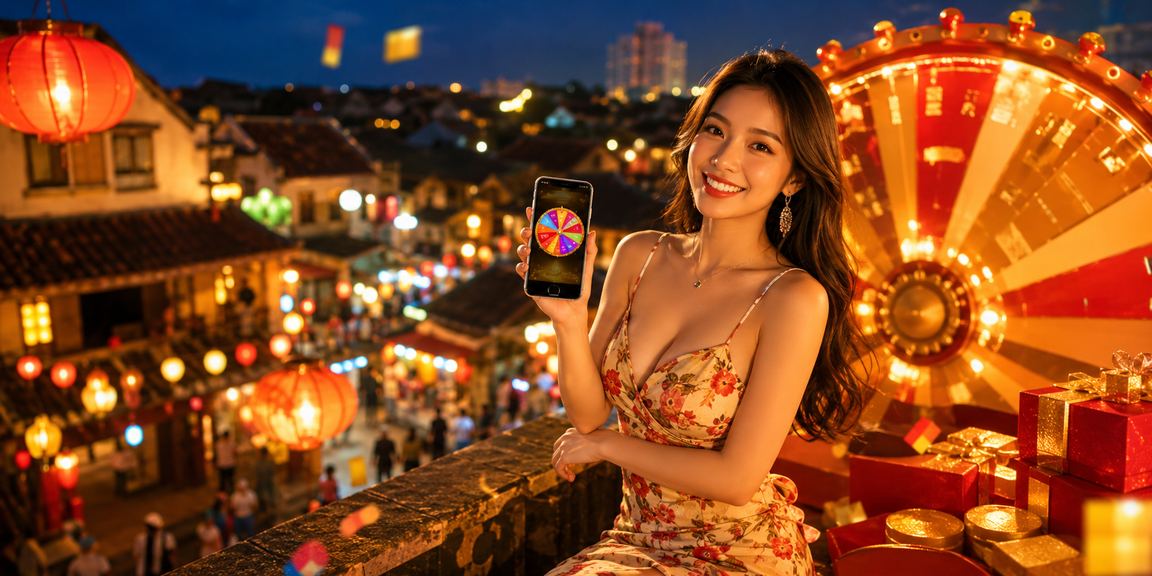 Không khí chợ đêm Hội An kết hợp trải nghiệm roulette trực tuyến trên điện thoại